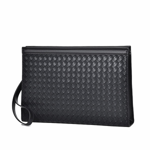 Borsa a Tracolla da <span class=keywords><strong>Uomo</strong></span> in PU alla Moda, Grande Capacità, per Lavoro e Tempo Libero, con Motivo Intrecciato, Resistente - Product Image 1