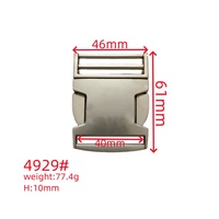 Clips en alliage de zinc de luxe personnalisables de haute qualité ventes directes d'usine boucles à dégagement latéral rapide pour sacs à main/sacs à dos classiques