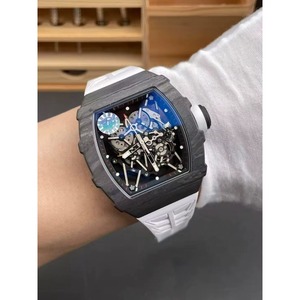 Reloj Mecánico Automático Deportivo de Lujo de Alta Gama, Clásico 3502, de Fibra de Carbono Negra, con Tourbillon, para Hombre - Product Image 3