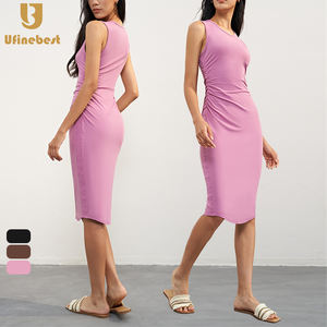 Mujeres Sports <span class=keywords><strong>Tennis</strong></span> Femme Sans manches Quotidien Jumper Jupe Femmes Côté Pliant Robe <span class=keywords><strong>Tennis</strong></span> Une Pièce - Product Image 1