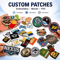Conception de logo personnalisé, fabricant chinois, patch brodé thermocollant de haute qualité, respectueux de l'environnement, pour souvenirs et cadeaux promotionnels