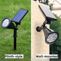 Projecteurs solaires LED IP65 étanches de petite taille pour l'éclairage extérieur de la cour et du paysage avec ambiance festive