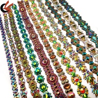 Décorations personnalisées écologiques pour costumes de carnaval, strass thermocollants en résine, appliques en cristal pour vêtements, chaussures et sacs