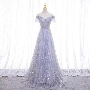 Abito <span class=keywords><strong>da</strong></span> sposa fata temperamento profondo scollo a V abito lungo vita vita festa festa abito <span class=keywords><strong>da</strong></span> sera banchetto - Product Image 1