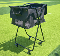 Chariot de transport portable à 4 roues en tissu Oxford pour balles de tennis et de pickleball, capacité 140 ou 175 balles, vente directe usine chinoise, offre spéciale
