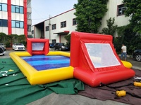Terrain de football gonflable sur mesure pour le soccer au savon / terrain de football au savon à vendre