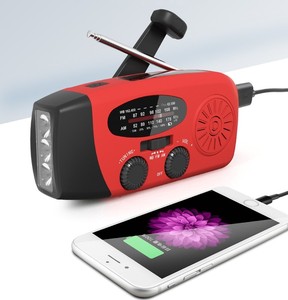 <span class=keywords><strong>Radio</strong></span> di Emergenza Portatile a Manovella e Solare, <span class=keywords><strong>Radio</strong></span> Meteo AM/FM con Torcia LED, Kit di Sopravvivenza per Campeggio ed Escursionismo - Product Image 4