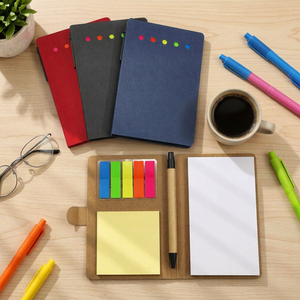CCH Customized logo kraft paper <b>notepad</b> office memo sticker set - Product Image 1