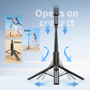 Trípode Extensible X K60 One Touch Pop Up Selfie Stick de 170 cm, 720° °   Control Remoto Magnético Giratorio - Product Image 5