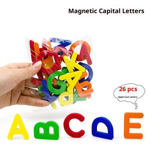 ชุดสติกเกอร์ไม้ตัวอักษรภาษาอังกฤษแม่เหล็กสำหรับเด็กอายุ4-6ขวบการเรียนรู้และการ<span class=keywords><strong>สอน</strong></span>เด็ก<span class=keywords><strong>อนุบาล</strong></span> - Product Image 6