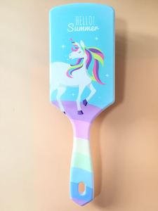 BELLEWORLD sisir rambut kuda persegi besar cetak logo kustom sisir rambut pijat lucu escova alisadora de cabelo untuk anak-anak - Product Image 6