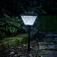 Lampes solaires de jardin IP65 étanches, petites lampes carrées SMD, télécommande automatique, éclairage extérieur pour allée, cour, jardin, lampes solaires pour chemin de jardin
