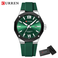 Montre-bracelet de luxe pour homme Curren 8465, montre à quartz originale vintage avec calendrier, pour homme, avec boîte