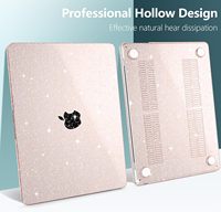 Coque rigide pour ordinateur portable en plastique PC scintillant pour Macbook Neo 2026 Air 13.6 Air 15 Pro 14 Pro 16 pouces M5 M4 M3 M2 M1