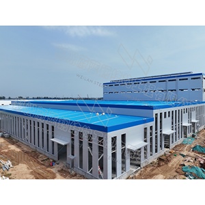 Trung Quốc prefab khung thép xây dựng chi phí thấp hội thảo kho nhà để xe cấu trúc nhà chứa máy bay cho văn phòng bệnh viện sử dụng trường học - Product Image 6