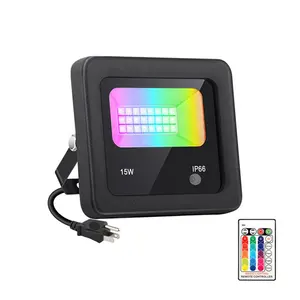 Factory Wholesale Remote Control WaterProof Outdoor Focos LED Floodlight RGB LED Flood Light