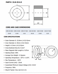 Bande de ruban nano-cristallin mini-nano conçue pour la fabrication de transformateurs de précision et la stabilité thermique - Product Image 6