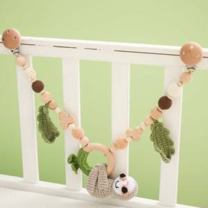 PDZ1388 Animal de dibujos animados <span class=keywords><strong>Cuna</strong></span> de madera Decoración Cadena Crochet Bead Cochecito <span class=keywords><strong>Colgante</strong></span> Juguete <span class=keywords><strong>para</strong></span> bebé Suministros <span class=keywords><strong>para</strong></span> bebés - Product Image 3