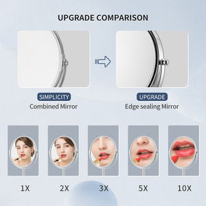 <span class=keywords><strong>Miroir</strong></span> de maquillage <span class=keywords><strong>grossissant</strong></span> double face, grossissement <span class=keywords><strong>X</strong></span>/5X, 360° °   <span class=keywords><strong>Miroir</strong></span> de courtoisie pivotant en métal pour salle de bain et bureau - Product Image 3