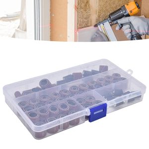 PEXMIENTAS 132 Pieces <strong>Sanding</strong> Drum Set with Free Box Including Drum Sander <strong>Sanding</strong> Sleeves <strong>12</strong> Pieces Drum Mandrels - Product Image 4