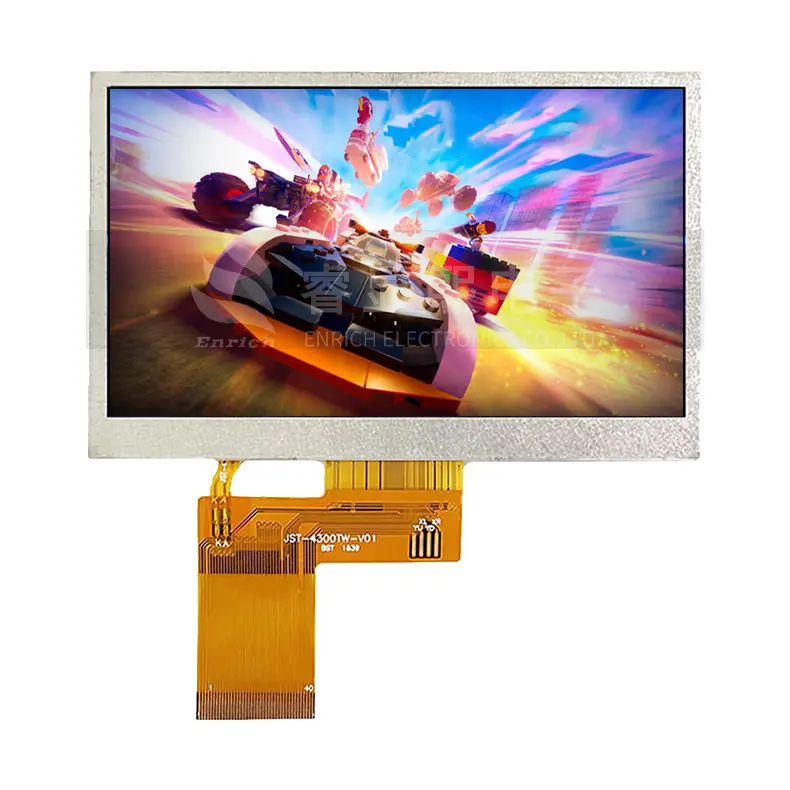 4.3 Inch tft monitor lcd 480 RGB  x272 ST7282 Drive IC wide view TFT LCD Module