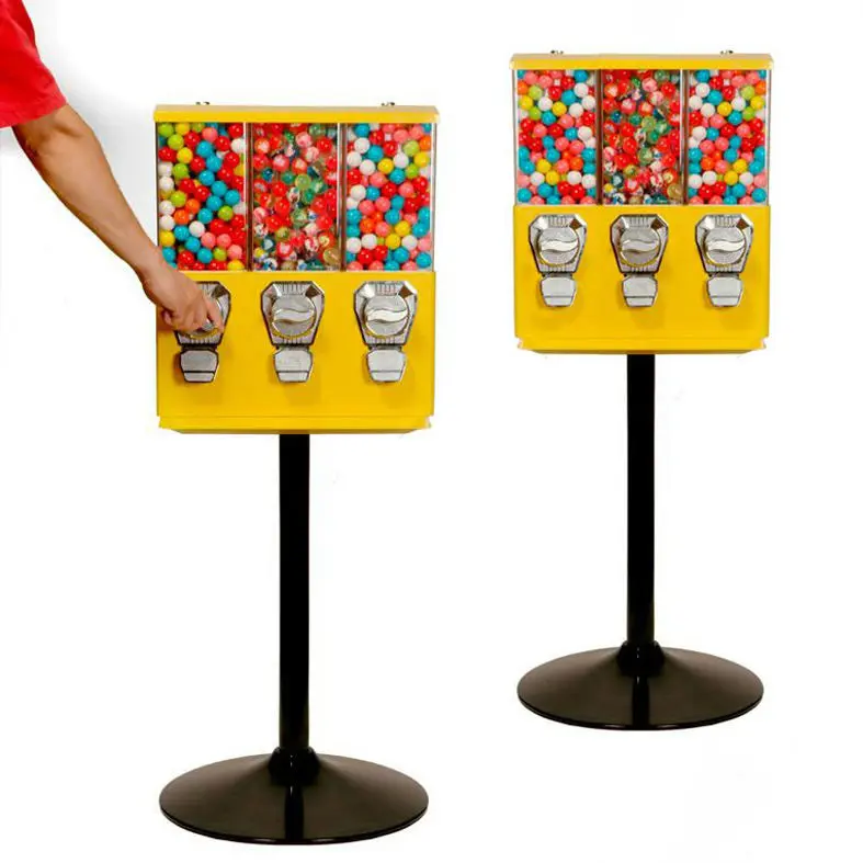 Moeda quadrada do projeto novo operada doces/gumball vending machine