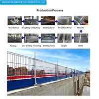 Barrera de Protección de Bordes, Barandilla de Seguridad, Valla Temporal de Protección Contra Caídas para Obras de Construcción