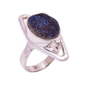 แหวน925ประดับเงินสเตอร์ลิงธรรมชาติสำหรับงานแต่งงานและงานเลี้ยงดีไซน์เป็นเอกลักษณ์ของผู้หญิง - Product Image 1