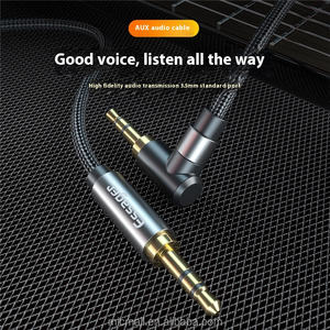 Ingle Bend 3,5mm Cable de audio Bend Computadora Altavoz Auriculares Cable de audio para automóvil - Product Image 5