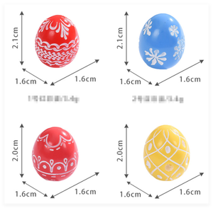 Décoration de <span class=keywords><strong>cuisine</strong></span> à domicile, figurines miniatures de lapin, petits lapins en résine à motifs, décoration d'œuf de Pâques pour sac surprise, jouets pour enfants - Product Image 2