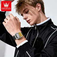 OLEVS 1126 Nuevo Reloj Digital para Hombre, Correa de Resina, Resistente al Agua, Cronómetro, Función de Calculadora, Kit de Reloj Deportivo