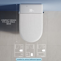 9026 toilette intelligente normes britanniques intelligentes tenture murale bidet électronique WC suspendu toilette intelligente