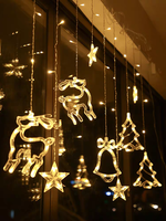 Guirlandes lumineuses de Noël d'extérieur clignotantes pour vitrine, chambre et aménagement de scènes, lumières colorées, garantie 2 ans