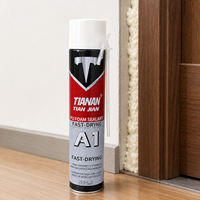 Colle mousse polyuréthane A24 500ml haute dureté, résistante aux intempéries, pour l'étanchéité des cadres de portes et la fixation des fenêtres
