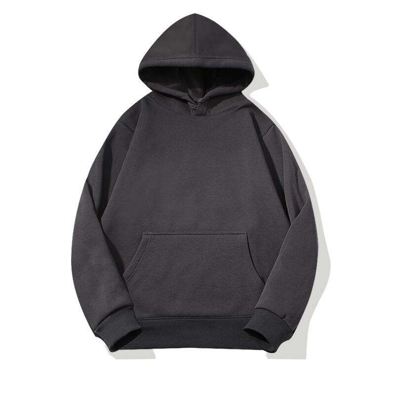 Gris fer - sweat à capuche