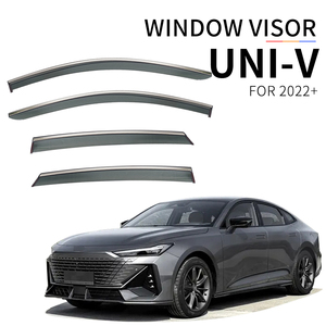 4 Pièces Pare-soleil de fenêtre latérale en PC pour Changan UNI-V <span class=keywords><strong>2022</strong></span>, déflecteur de vitre, protection contre les intempéries - Product Image 1