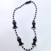 Prix d'usine en gros, collier de perles lumineuses de vampire fantaisie, fête de carnaval d'Halloween