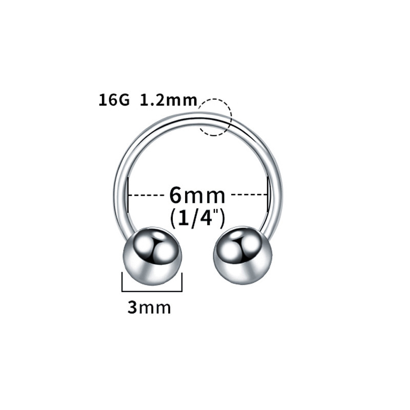 Titanium 1.2*6 3mm beads