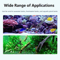 Pinces d'aquarium 40cm 50cm 70cm 80cm à long manche, pince à plantes aquatiques en plastique à mâchoires dentelées pour la plantation