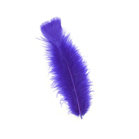 Plume de dinde plate pour bricolage artisanat cheveux Costume accessoire de pêche matériel de montage de mouches ornement capteur de rêves frange décor