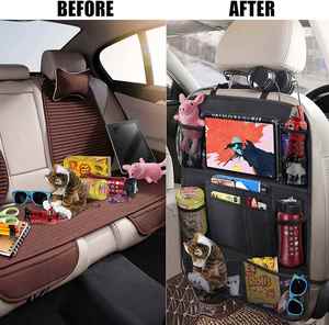 Organizador Plegable Oxford para Maletero y Asiento Trasero de Coche con Soporte para Tablet, Caja de Almacenamiento Resistente - Product Image 2
