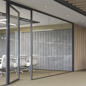 Conception sans cadre de cloison de <span class=keywords><strong>séparation</strong></span> en verre trempé clair de haute qualité de 12mm pour les bureaux ouverts modernes et les bâtiments commerciaux - Product Image 1