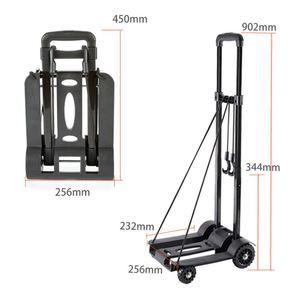 Tianyu cá nhân di chuyển giỏ hàng nhựa Giỏ mua hàng gấp hành lý xe đẩy Dolly giỏ hàng tay vali 50kg Tải Công suất mô hình - Product Image 3