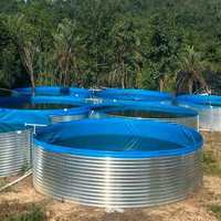 Réservoir d'eau en acier galvanisé ondulé 5000 1000 litres de gallons Réservoir en acier personnalisé Réservoir d'eau cylindrique rond