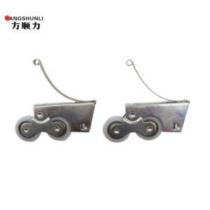 Roulettes populaires FangShunLi en cuivre et fer pour portes coulissantes de placard, quincaillerie de cadre d'armoire, OEM disponible, emballage personnalisable - Product Image 2