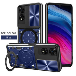 Nuovo Design di armatura antiscivolo forte anello di aspirazione magnetico custodia per telefono Stander TPU + PC per <span class=keywords><strong>TCL</strong></span> 505/<span class=keywords><strong>30</strong></span> SE/<span class=keywords><strong>30</strong></span> XE/40 XE/40 SE/40XL - Product Image 4