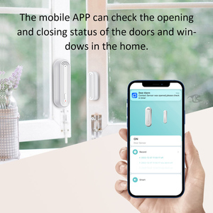 Tuya Smart Wireless Wi-Fi Puerta Ventana Sensor de apertura Material ABS portátil Sistema de alarma de seguridad para el hogar Sensor de contacto de puerta - Product Image 6