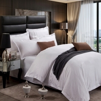 Ensemble de literie de chambre à coucher 100% coton, drap de lit de couleur blanche, taille unique en percale