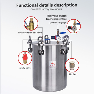 Recipientes a Presión Industriales de Acero Inoxidable 304 de <span class=keywords><strong>5</strong></span> <span class=keywords><strong>Litros</strong></span> para Máquina de Espuma - Product Image 4