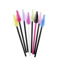 Meilleure vente de baguettes de mascara brosse à cils jetable de marque privée brosse à cils en forme de larme baguette à cils en forme de goutte baguettes à cils